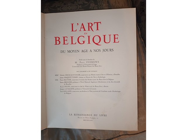 Lot 242 - boek l’art en belgique - afbeelding 2 van  2