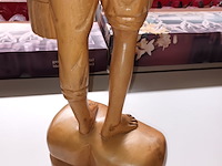 Lot 242 - houten beeld visser - afbeelding 3 van  3