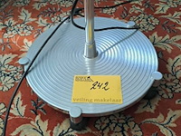 Lot 242 - vintage industrieel model zilverkleurige vloerlamp - afbeelding 4 van  4