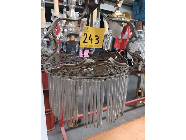 Lot 243 - antieke luster - afbeelding 3 van  4