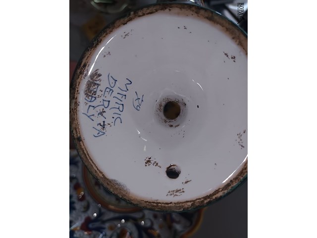 Lot 243 - keramiek deruta. 4 stuks - afbeelding 5 van  5