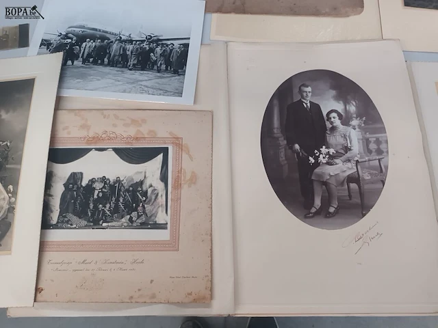 Lot 244 - oude foto’s en brieven. 14 stuks - afbeelding 4 van  6