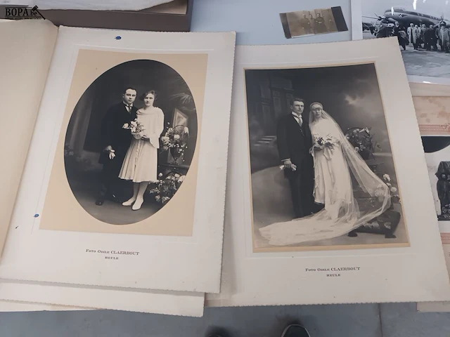 Lot 244 - oude foto’s en brieven. 14 stuks - afbeelding 5 van  6