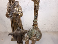 Lot 244 - religieuze deco in metaal. 5 stuks - afbeelding 1 van  4