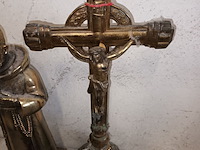 Lot 244 - religieuze deco in metaal. 5 stuks - afbeelding 2 van  4