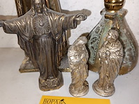 Lot 244 - religieuze deco in metaal. 5 stuks - afbeelding 4 van  4