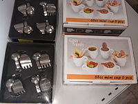Lot 245 - amusepotjes en lepels - 4 doosjes - afbeelding 2 van  4