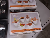 Lot 245 - amusepotjes en lepels - 4 doosjes - afbeelding 4 van  4