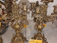 Lot 245 - koperen kandelaars. 2 stuks - afbeelding 1 van  4