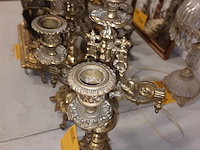 Lot 245 - koperen kandelaars. 2 stuks - afbeelding 4 van  4