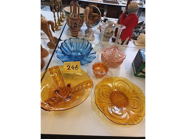 Lot 246 - art deco glaswerk. 8 stuks - afbeelding 1 van  6