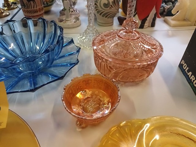 Lot 246 - art deco glaswerk. 8 stuks - afbeelding 4 van  6