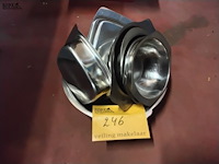 Lot 246 - inox serveerpotten 11 stuks - afbeelding 1 van  1