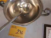 Lot 246 - soepterrine in tin - afbeelding 3 van  4