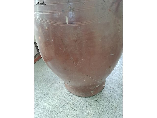 Lot 248 - antieke bruine keulse pot gevuld met wandelstokken en parapl - afbeelding 5 van  5