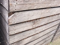 Lot 248 - houten kist met houtrestanten. 6 stuks - afbeelding 2 van  4