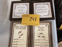 Lot 248 - kaders met spreuken. 5 stuks - afbeelding 1 van  4