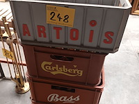 Lot 248 - lege bierbakken. 4 stuks - afbeelding 1 van  3