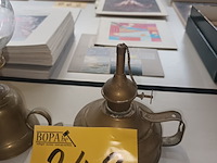 Lot 248 - olielampen in koper. 5 stuks - afbeelding 4 van  4