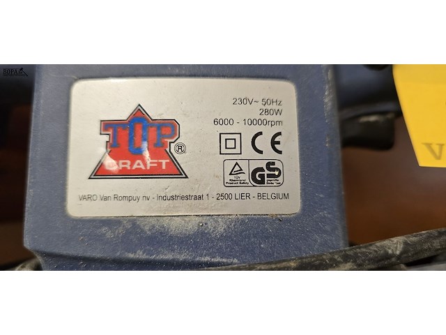 Lot 249 - vlakschuurmachine top craft - afbeelding 3 van  5