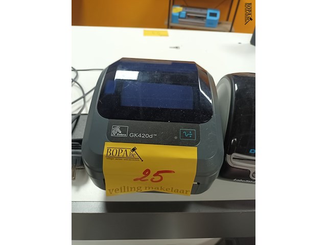 Lot 25 - labelprinters en scanner. 4 stuks - afbeelding 3 van  4