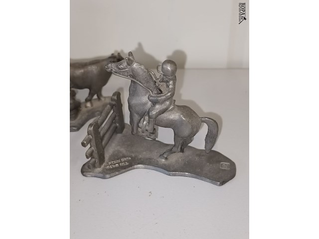 Lot 25 - miniatuur figuren in tin. 6 stuks - afbeelding 5 van  6