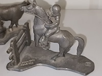 Lot 25 - miniatuur figuren in tin. 6 stuks - afbeelding 5 van  6