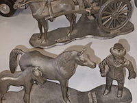 Lot 25 - miniatuur figuren in tin. 6 stuks - afbeelding 6 van  6