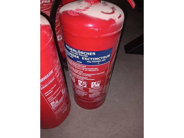 Lot 25 - poedersnelblussers. 5 stuks - afbeelding 2 van  3