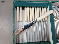 Lot 25 - vintage bestekkoffer - afbeelding 3 van  7