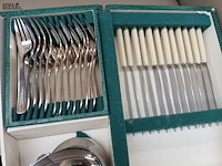 Lot 25 - vintage bestekkoffer - afbeelding 6 van  7