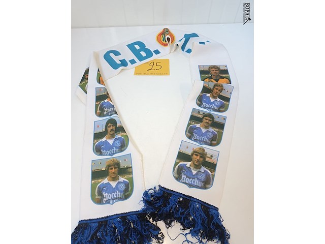 Lot 25 - vintage sjaal club brugge bacchus - afbeelding 1 van  7