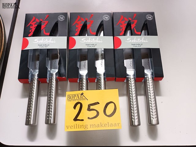 Lot 250 - steak messen sekitobei. 6 stuks - afbeelding 1 van  2