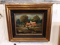 Lot 251 - kader met bloemstuk - afbeelding 3 van  3