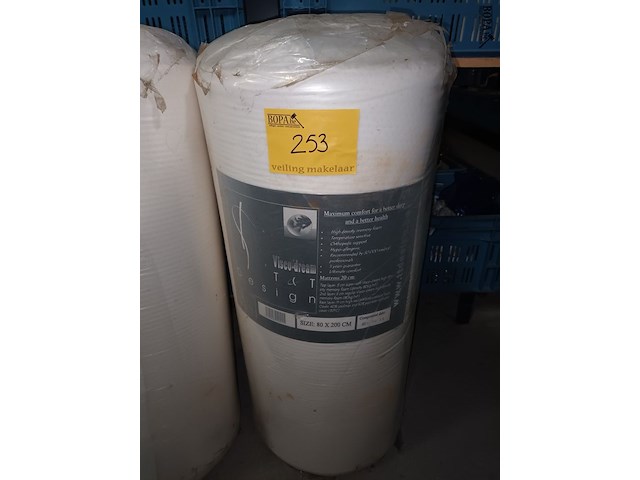 Lot 253 - matras 80 x 200 cm - afbeelding 1 van  3