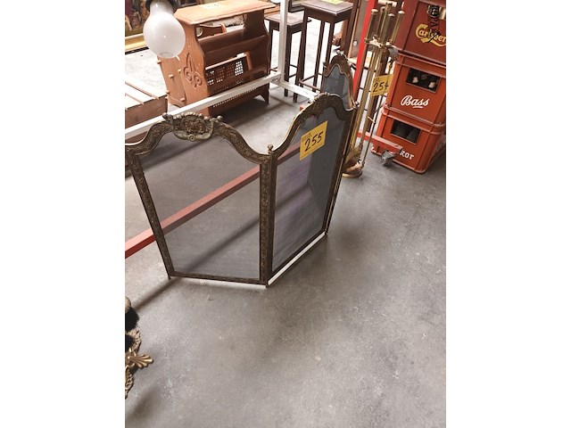 Lot 255 - haardscherm in koper - afbeelding 3 van  3