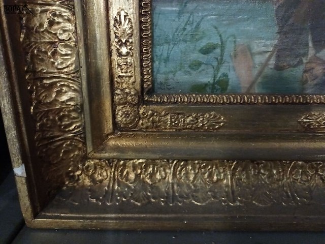 Lot 255 - schilderij roeiboot - afbeelding 4 van  4