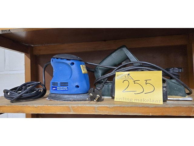 Lot 255 - schuurmachine en schaafmachine - afbeelding 1 van  8