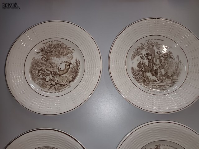 Lot 255 - sierborden. 6 stuks - afbeelding 2 van  4