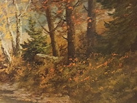 Lot 256 - schilderij in kader. gesigneerd - afbeelding 3 van  5