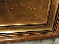 Lot 256 - schilderij in kader. gesigneerd - afbeelding 4 van  5