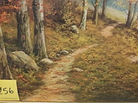 Lot 256 - schilderij in kader. gesigneerd - afbeelding 5 van  5