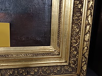 Lot 256 - schilderij vrouwen en kinderen - afbeelding 3 van  4