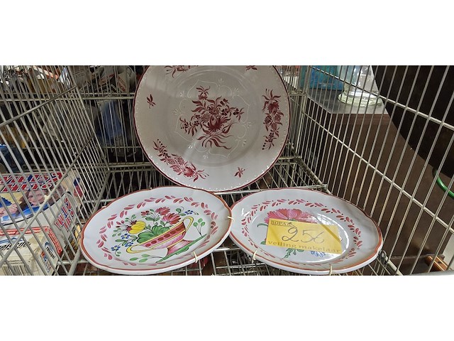 Lot 256 - sierborden 3 stuks - afbeelding 1 van  3