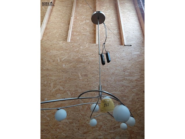 Lot 257 - moderne armatuur melkglas af 105*45*110 - afbeelding 1 van  3