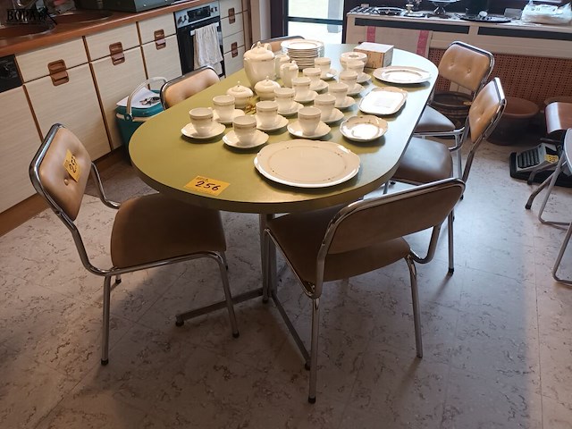 Lot 257 - retro keukenstoelen. 6 stuks - afbeelding 2 van  4
