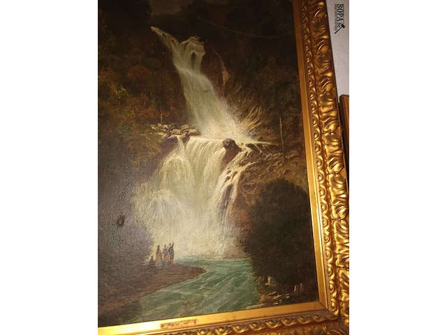 Lot 258 - schilderij waterval - afbeelding 2 van  4