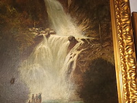 Lot 258 - schilderij waterval - afbeelding 2 van  4