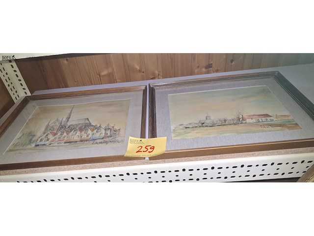 Lot 259 - kaders. 2 stuks - afbeelding 1 van  1