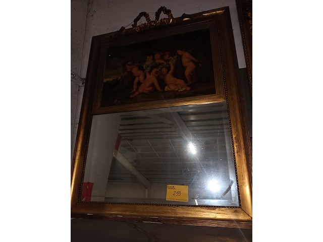 Lot 259 - spiegel met schilderij - afbeelding 1 van  4